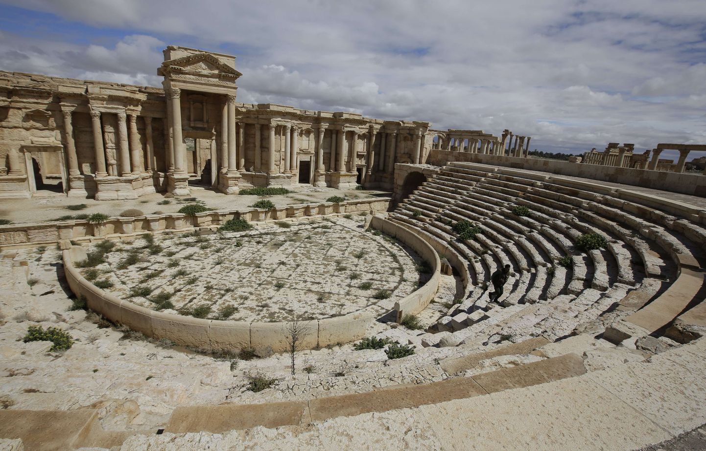 Antiikse Palmyra varemed.