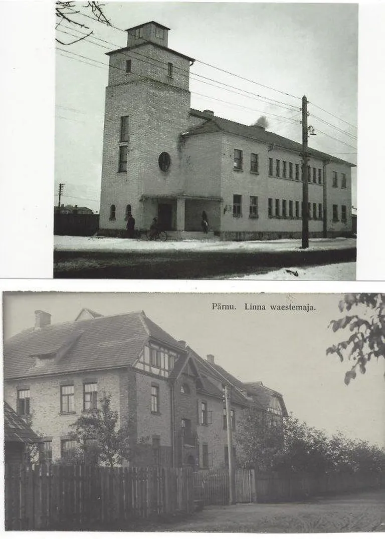 Ülejõe saun ja linna vaestemaja.