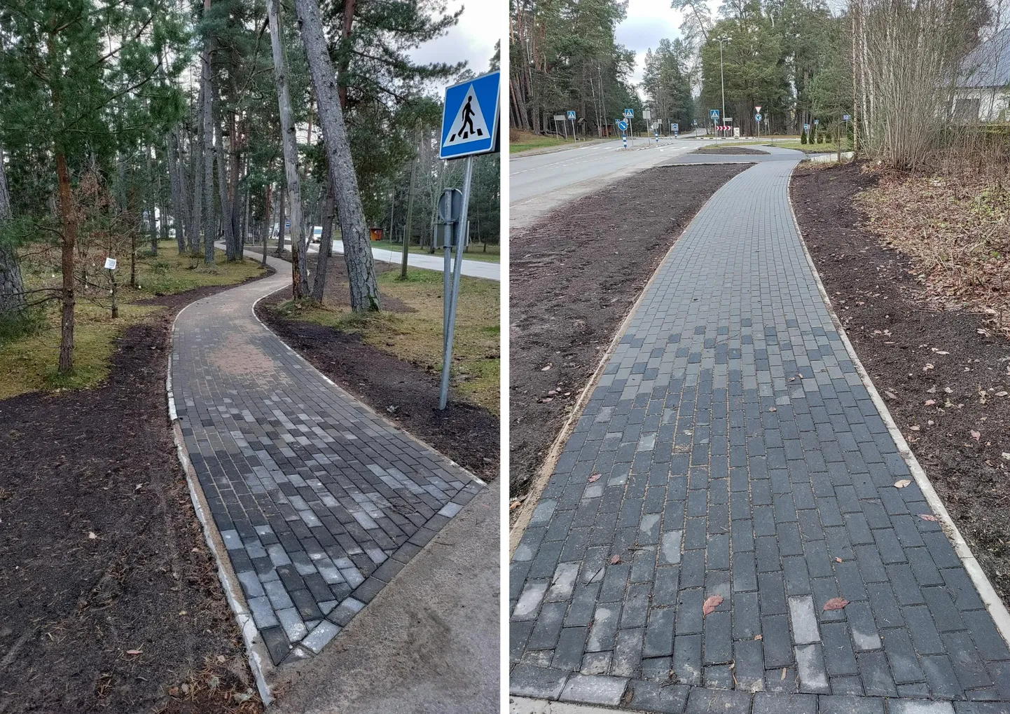 Äsja valminud kergteelõik teeb jalakäijate jaoks piirkonna ohutumaks.