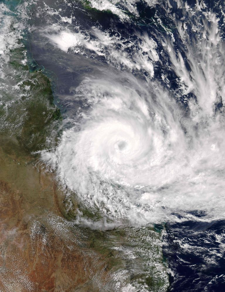 NASA satelliitpilt troopilisest tormist Debbie