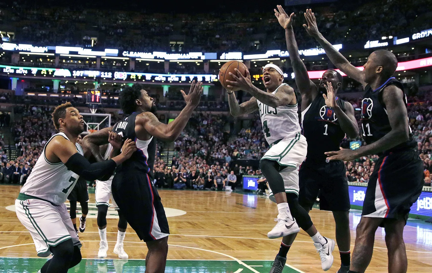Boston Celticsi ja Los Angeles Clippersi kohtumine.