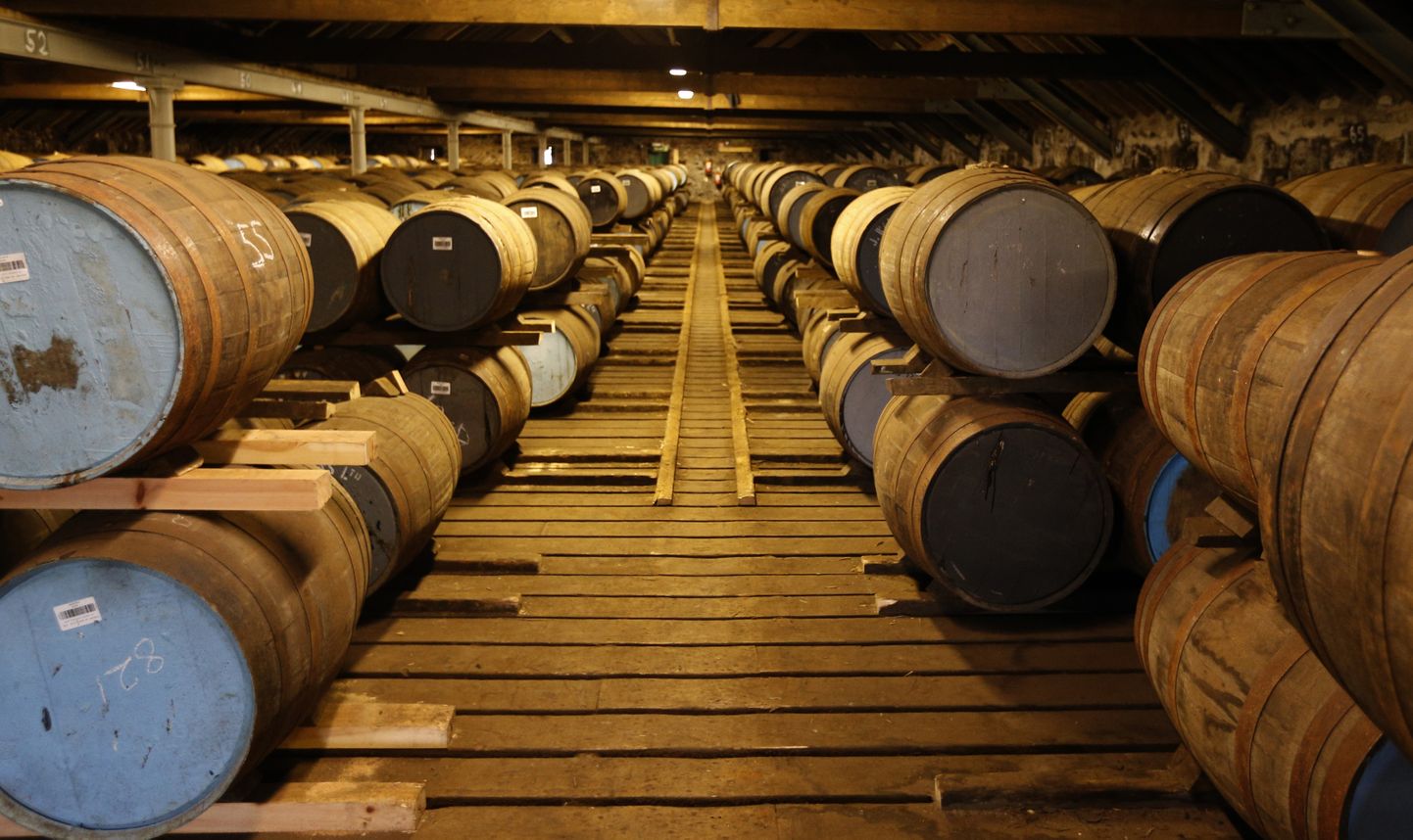 Viskivaadid Diageole kuuluvas Cardhu viskitehases Šotimaal.