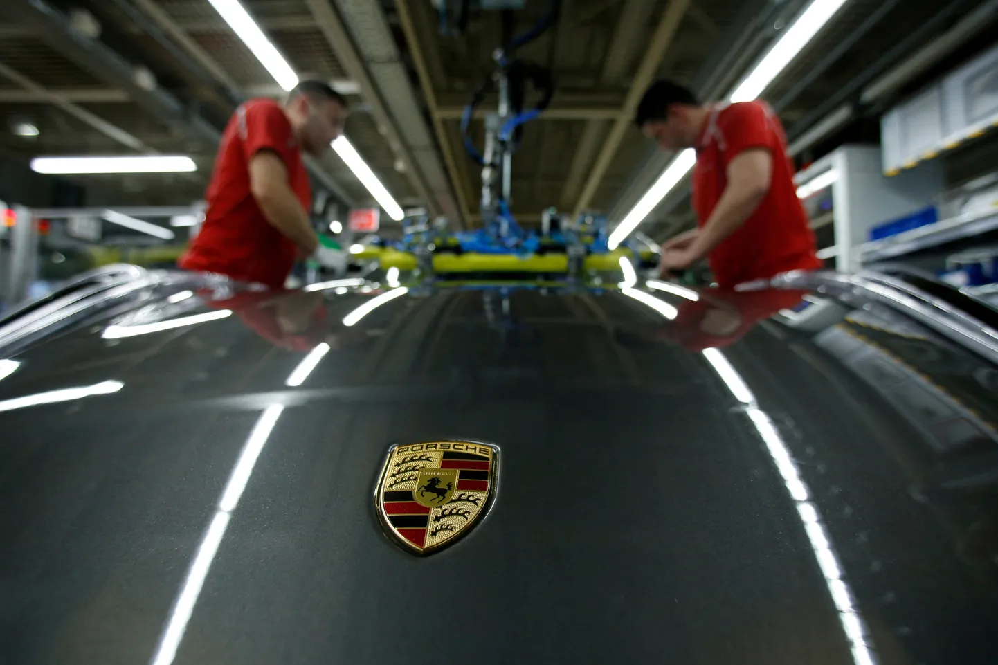 Porsche 911 valmimine Stuttgart-Zuffenhauseni tehases Saksamaal.