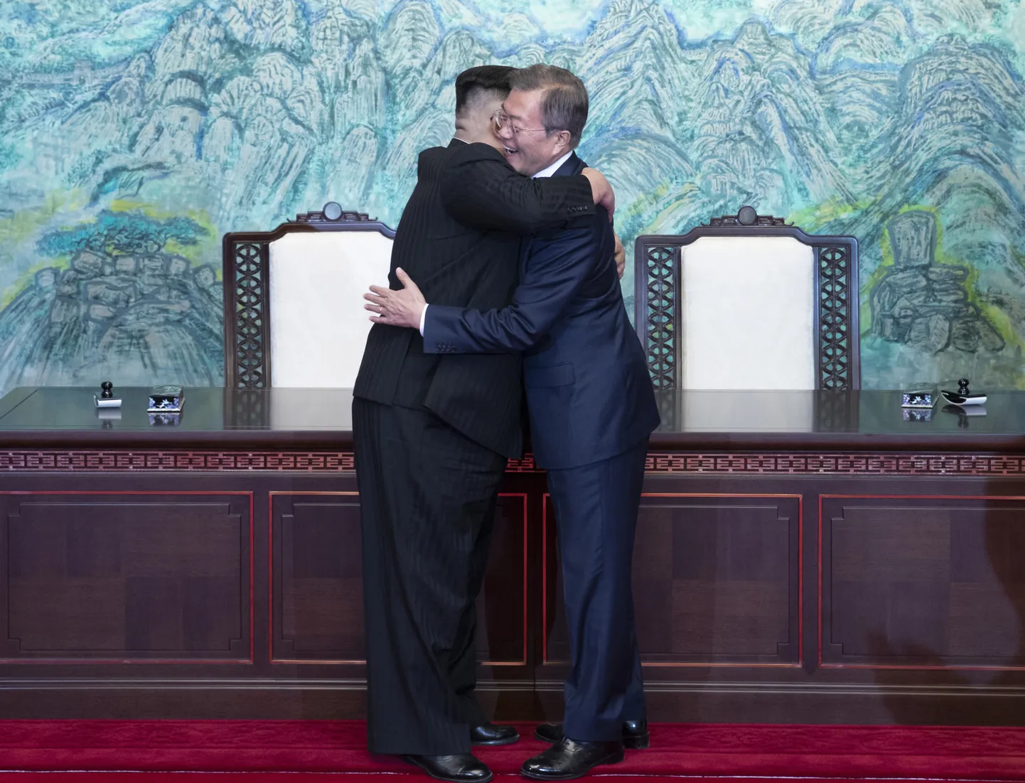 Kim Jong- un ja Moon Jae-in