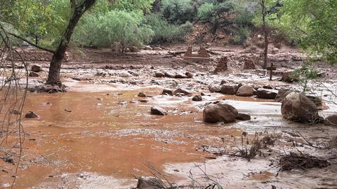 Vee rünnak Grand Canyonis: vähemalt 15 matkajat on kadunud ja rajad hävinenud
