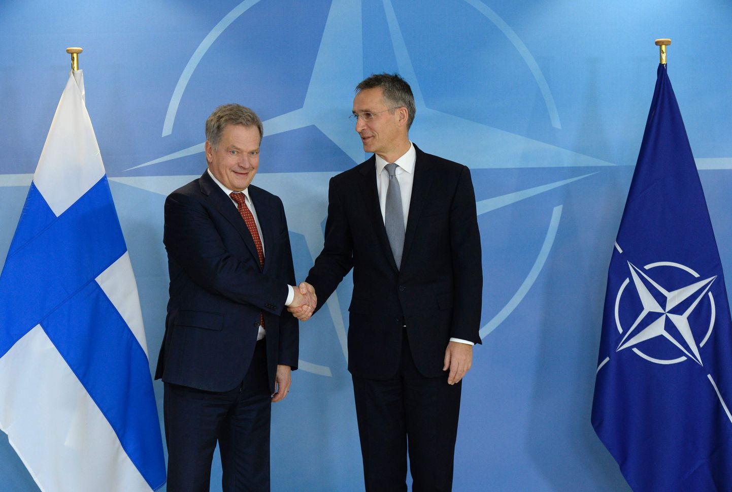 NATO peasekretär Jens Stoltenberg ja Soome president Sauli Niinistö.