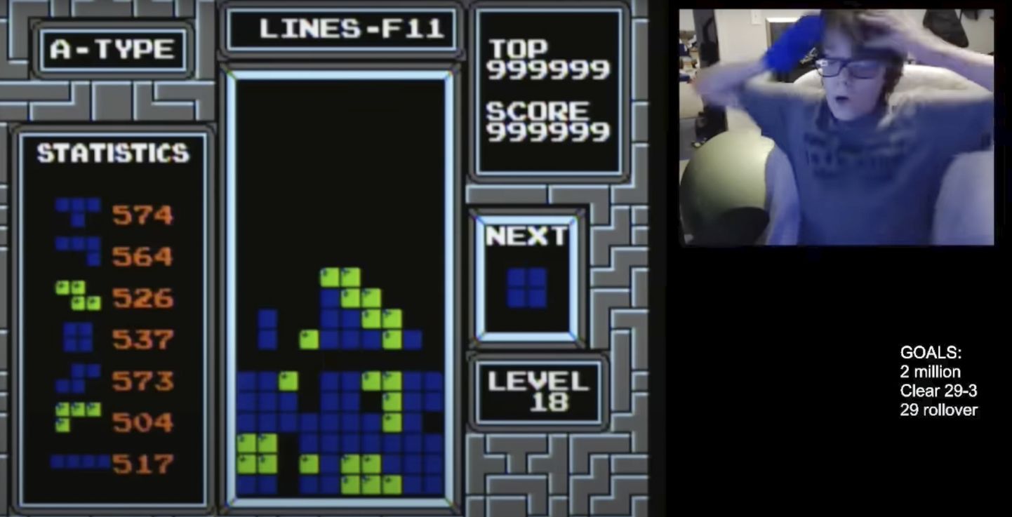 13-aastane ameeriklane Willis Gibson on arvatavalt esimene inimene, kes mängis Tetrise lõpuni.