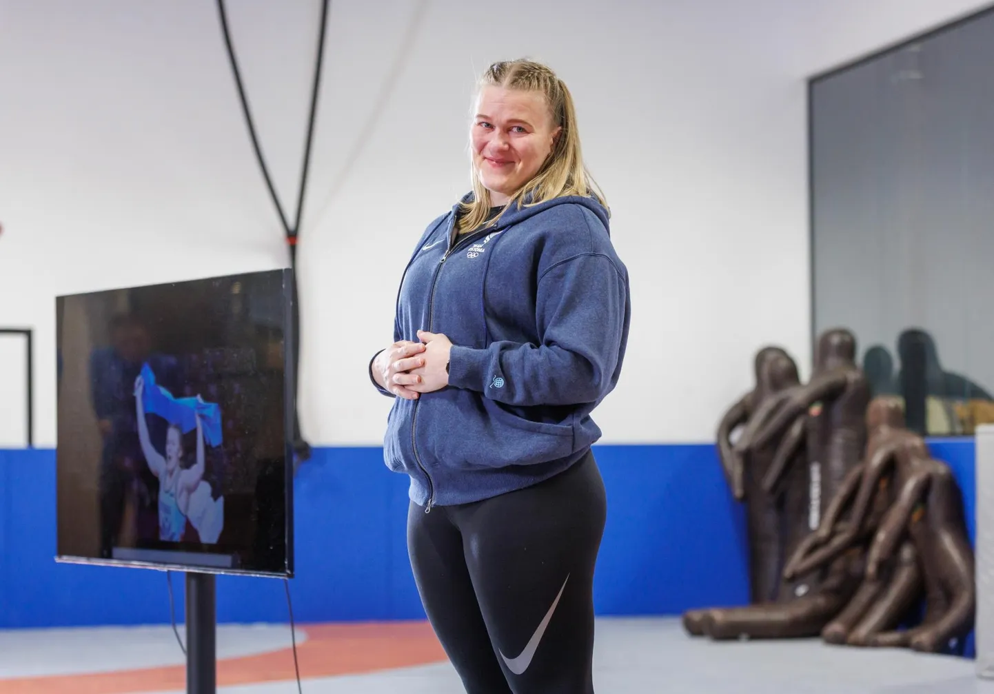 09.01.2025, Tallinn
Epp Mäe teatas spordiklubi Kontakt maadlusmatil ajakirjanikele sportlaskarjääri lõpetamisest.
Foto Mihkel Maripuu, Postimees FOTO: Mihkel Maripuu