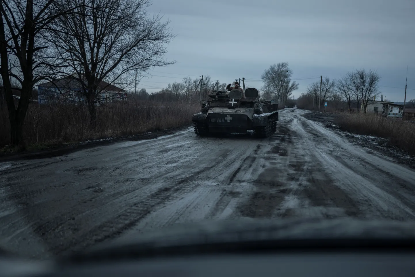 Ukraina kaitsjate soomuk Harkivi oblastis.