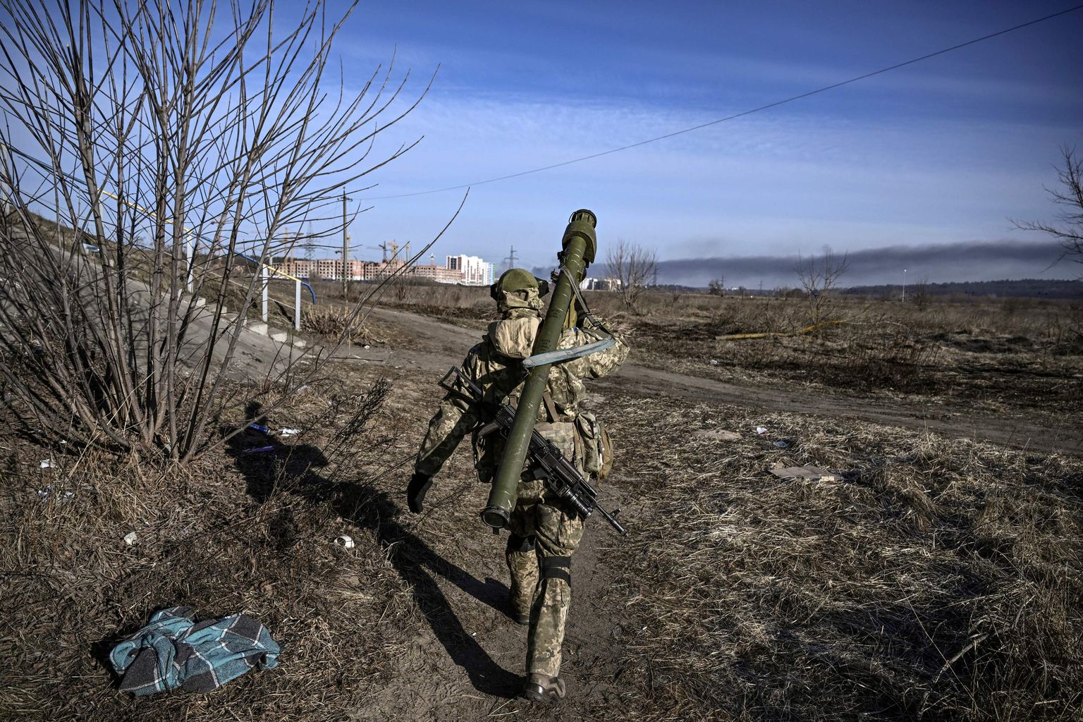 Ukraina sõdur Irpinis, 12. märts