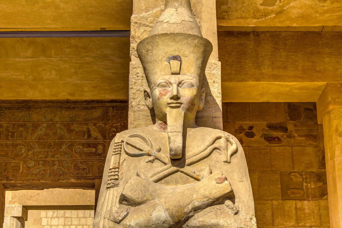 Hatšepsutas statuja Ēģiptē