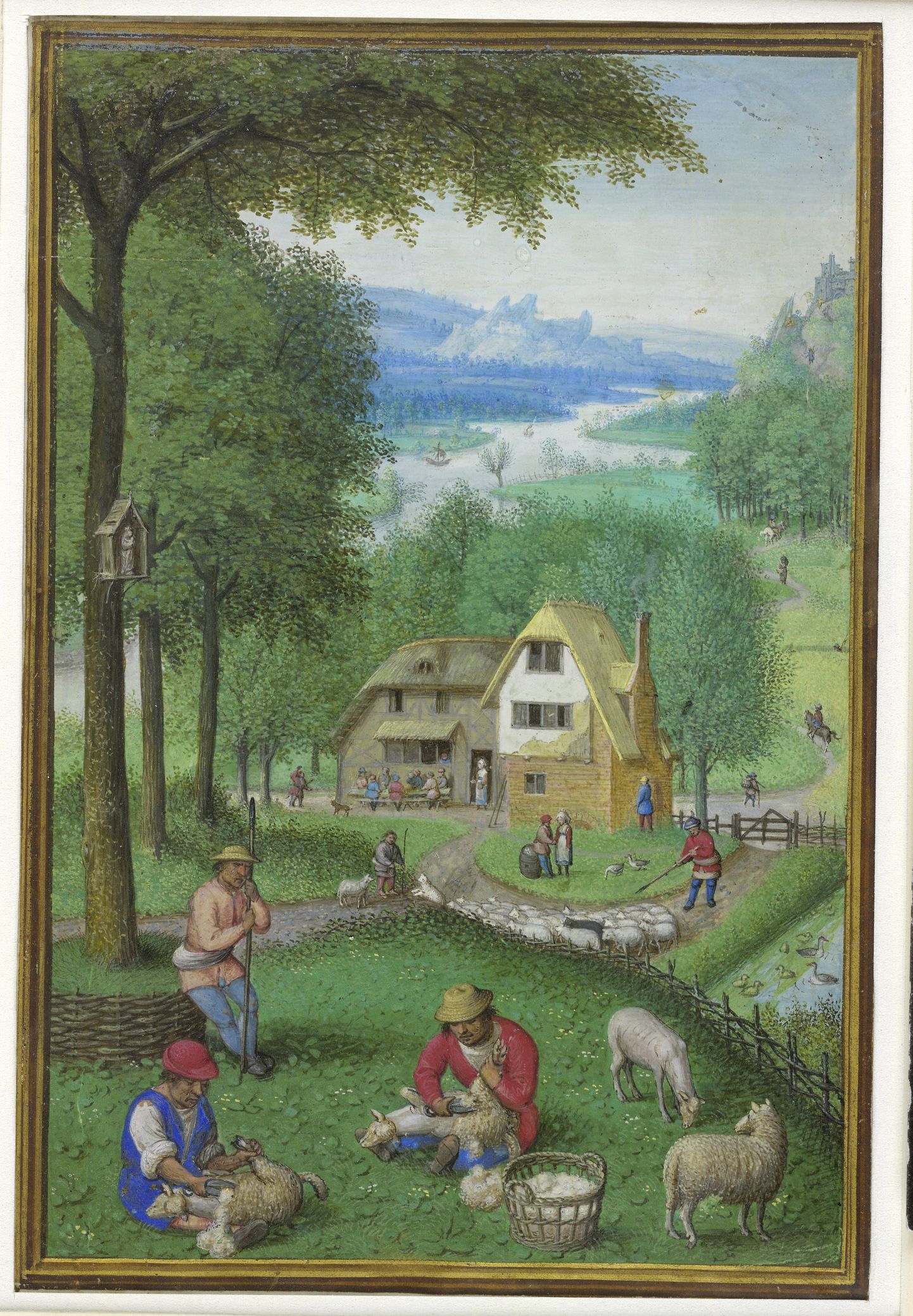 Simon Beningi (1483-1561) kalendripilt aastast 1540. Pilt on illustreeriv.