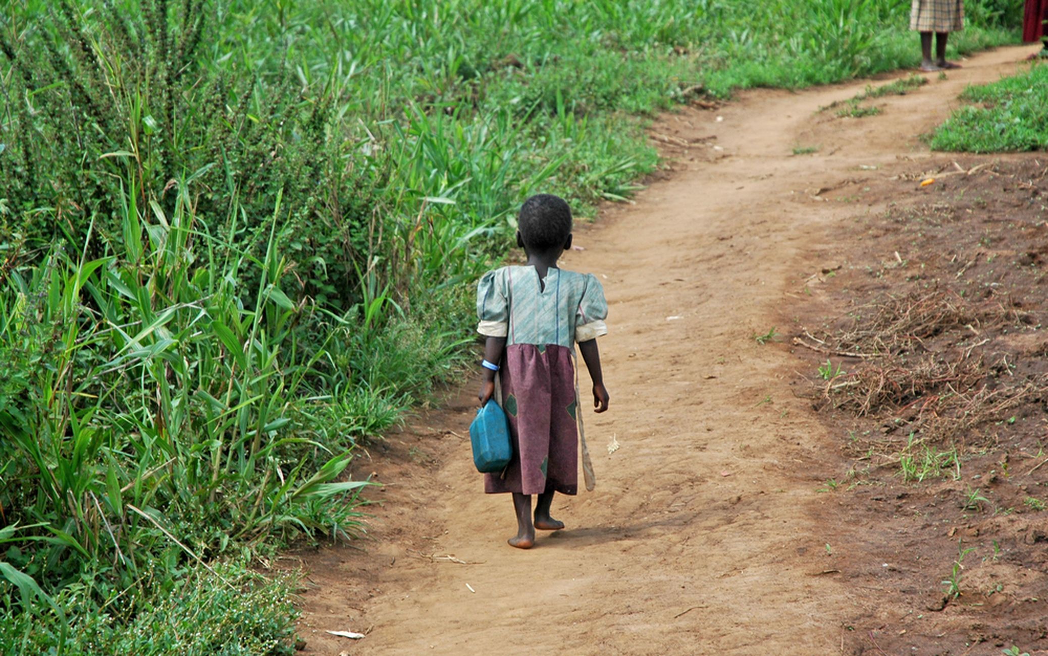 Väike Uganda tüdruk.