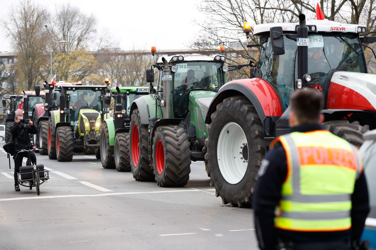 Lauksaimnieku protesti ar darba tehniku. Ilustratīvs attēls.