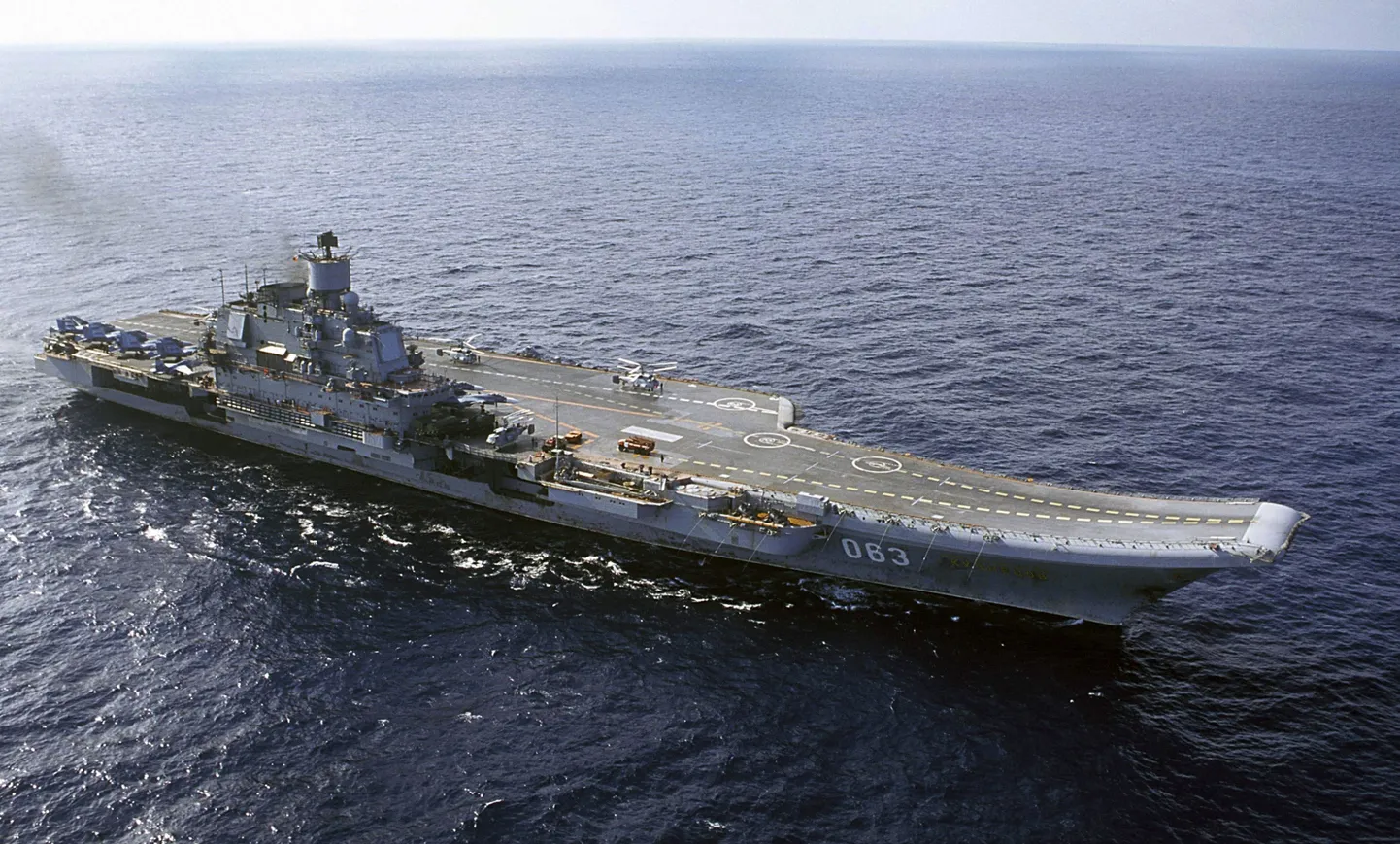 Vene lennukikandja Admiral Kuznetsov.
