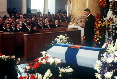 President Urho Kekkoneni matused 1986. aastal