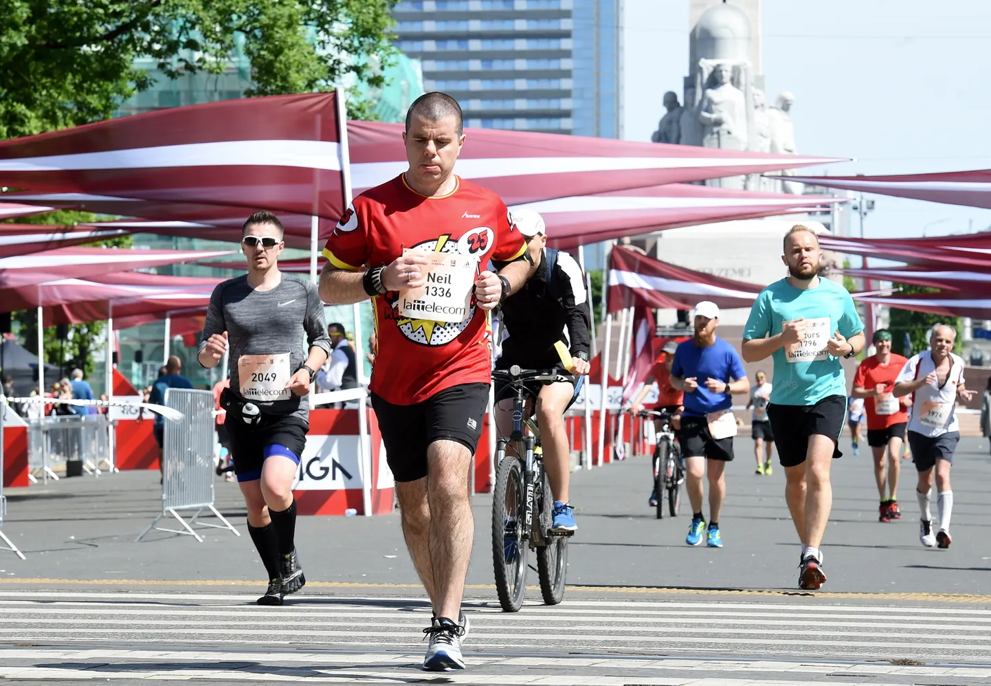 "Lattelecom" Rīgas maratona dalībnieki 10km un 6km distancē.
