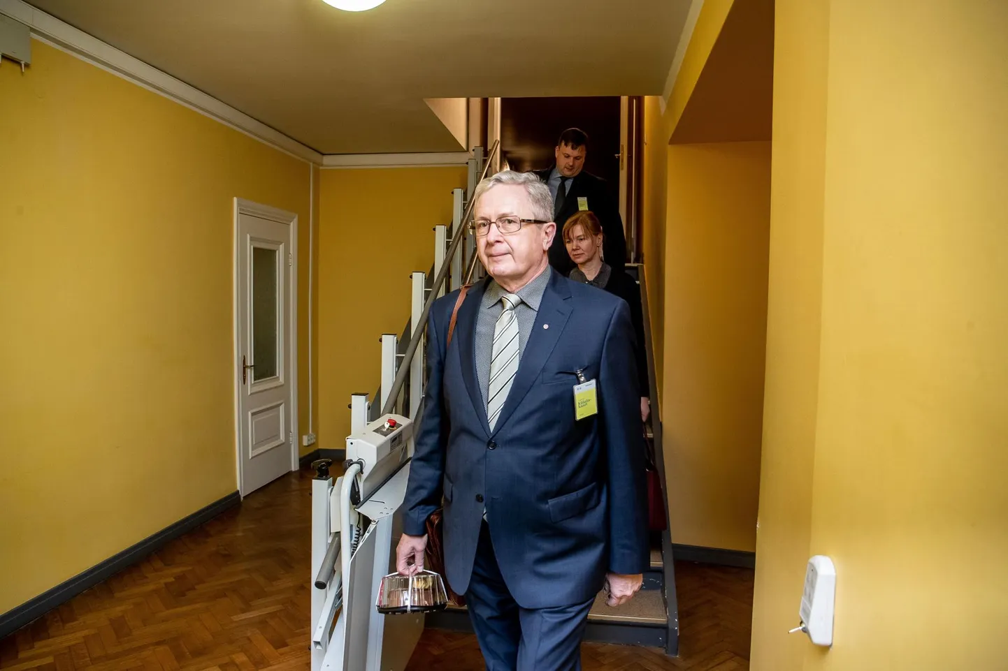Põllumajanduse registrite ja informatsiooni ameti (PRIA) juht Jaan Kallas maaelukomisjonis.