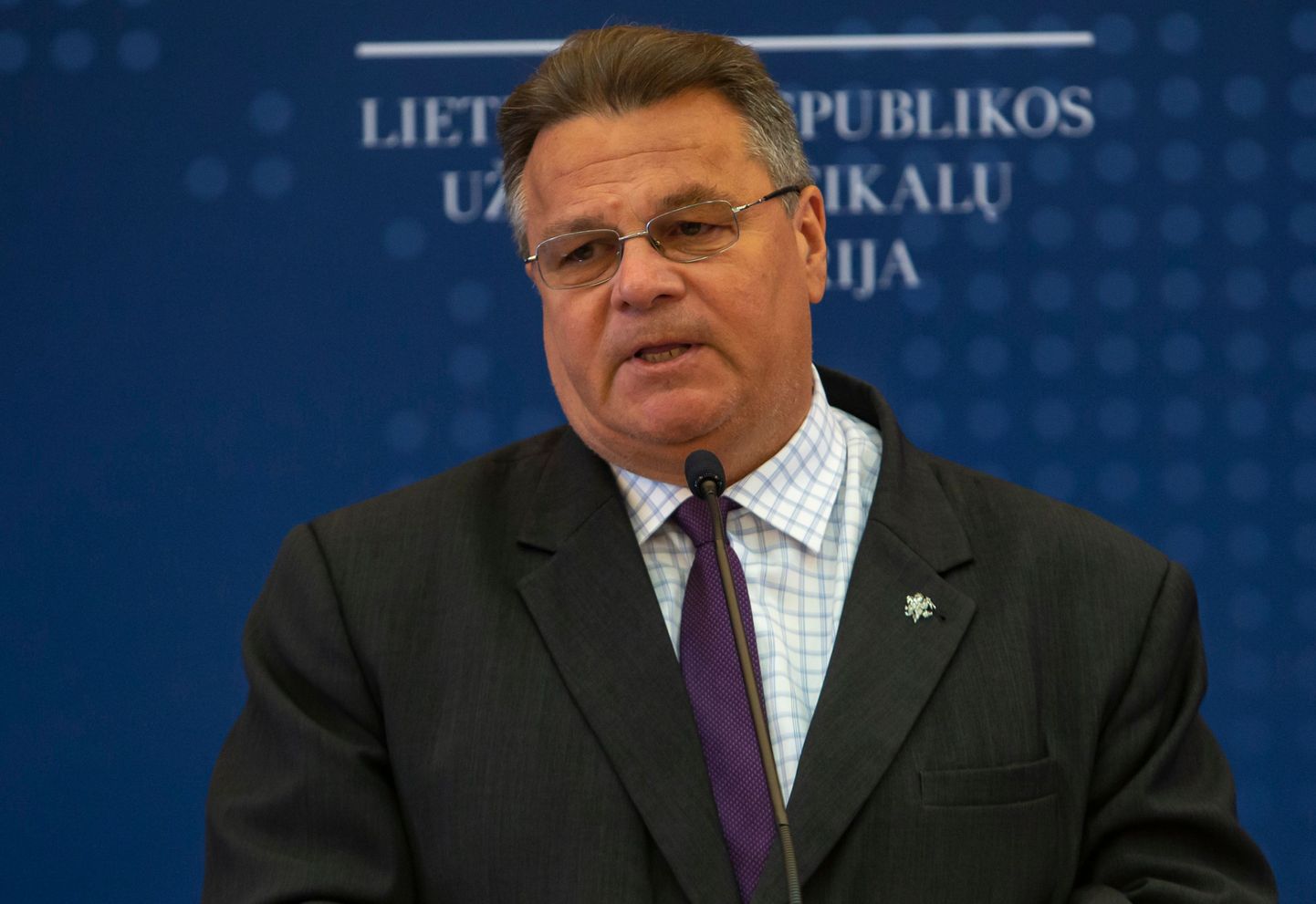 Министр иностранных дел Литвы Линас Линкявичюс.