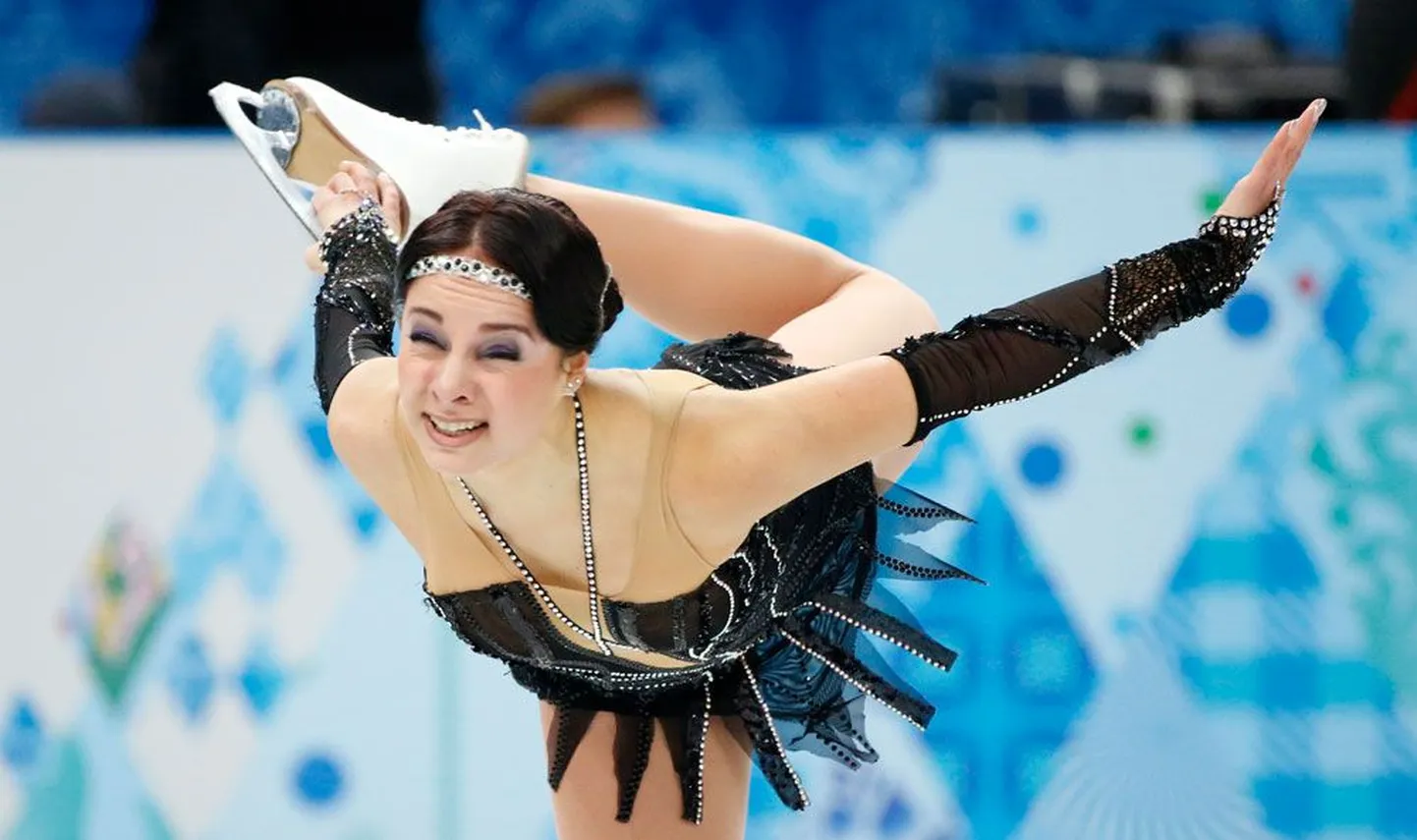 Jelena Glebova pettus oma eilses sõidus.