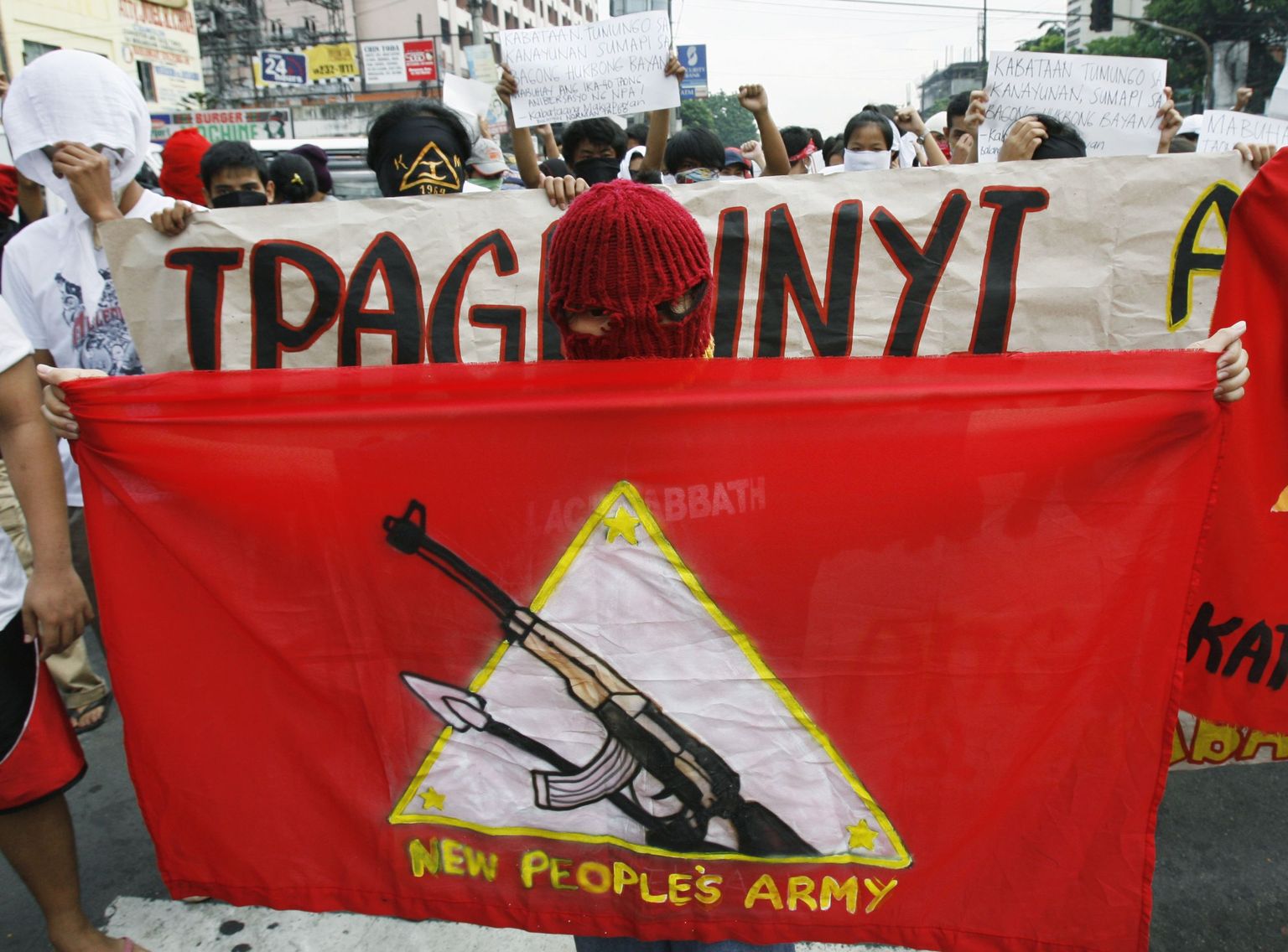 Filipiini maoistid Manila tänavatel