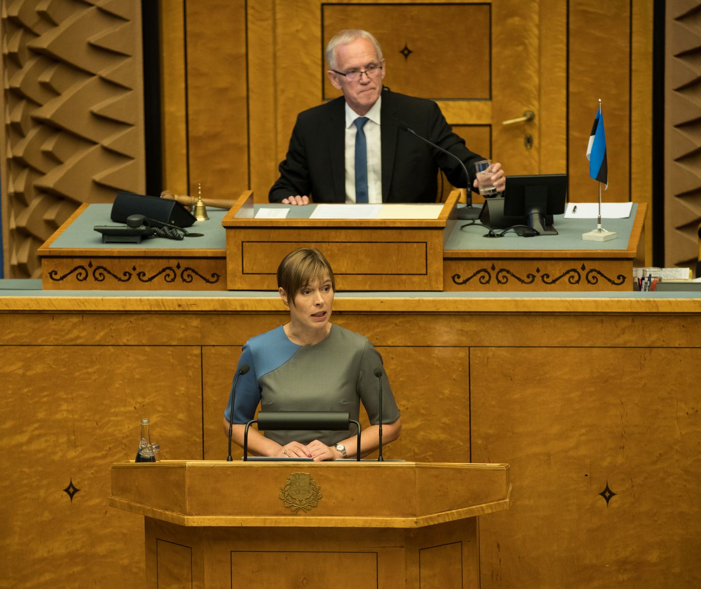 President Kersti Kaljulaid riigikogus.