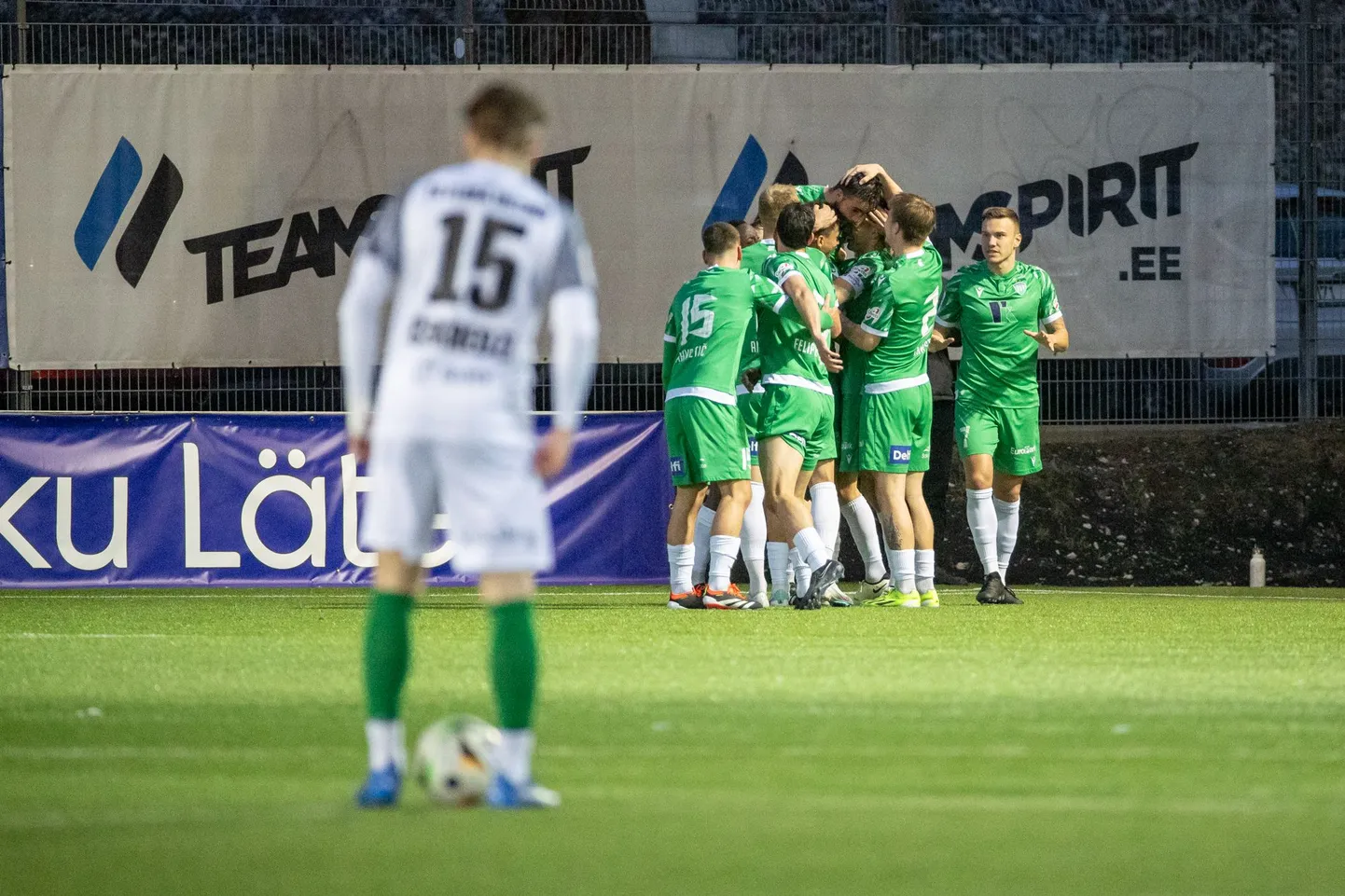 Tallinna FCI Levadia mängijad.