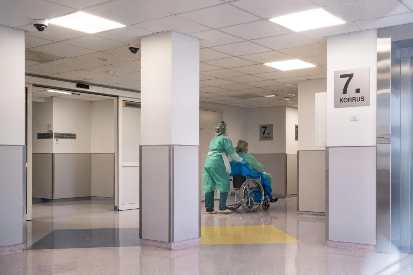 Pärnu haigla nakkuspalatid, koroonaviirus, COVID-19