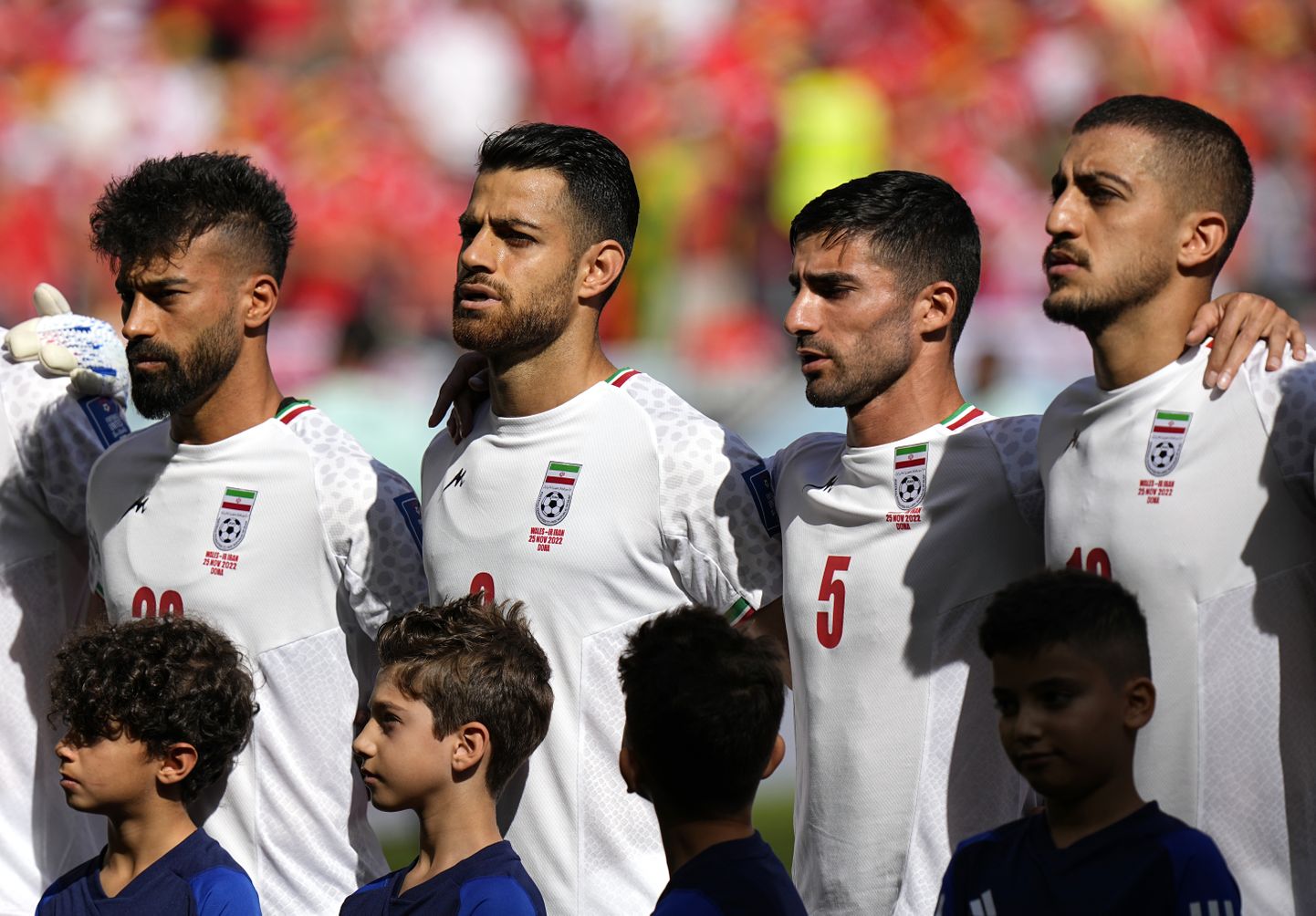 Игроки сборной Ирана накануне матча.