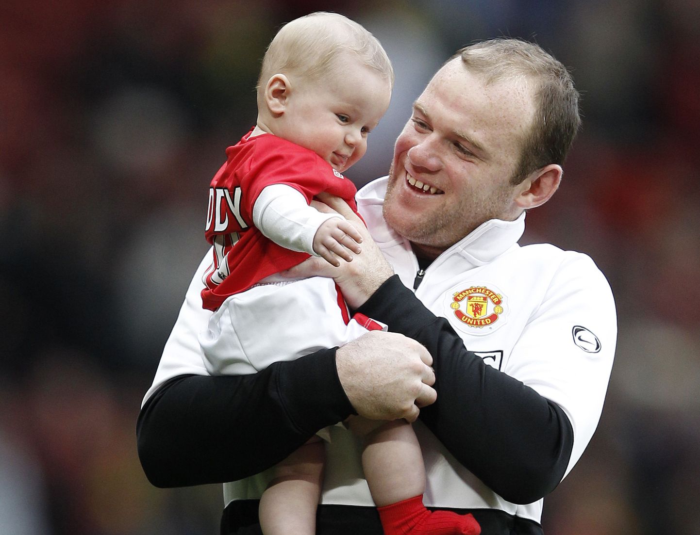Arhiivifoto: Wayne Rooney koos oma poja Kaiga.