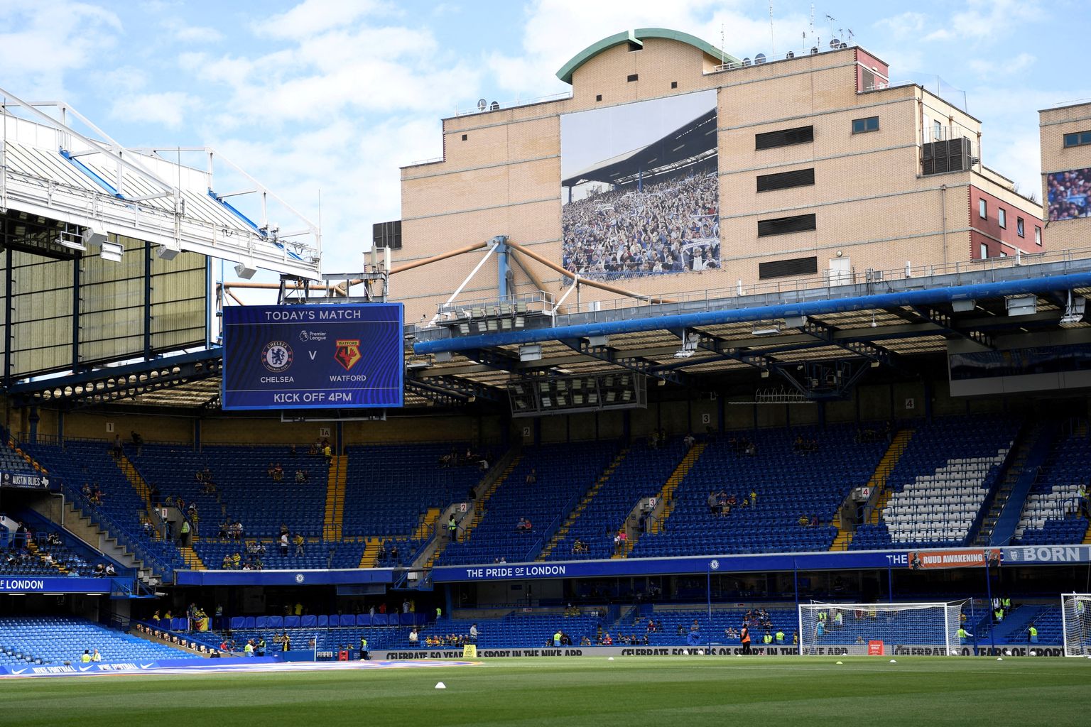 Chelsea kodustaadion Stamford Bridge.