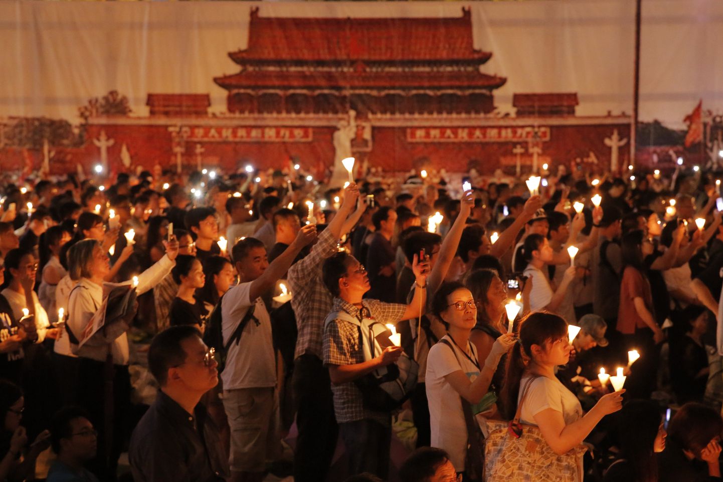 Tiananmeni väljaku veresauna mälestusüritus Hongkongis 2019. aastal.