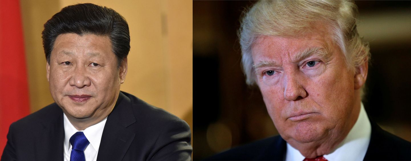 Hiina president Xi Jinping (vasakul) ja USA president Donald Trump.