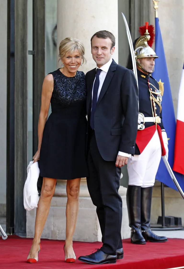 Emmanuel Macron ja Brigitte Trogneux