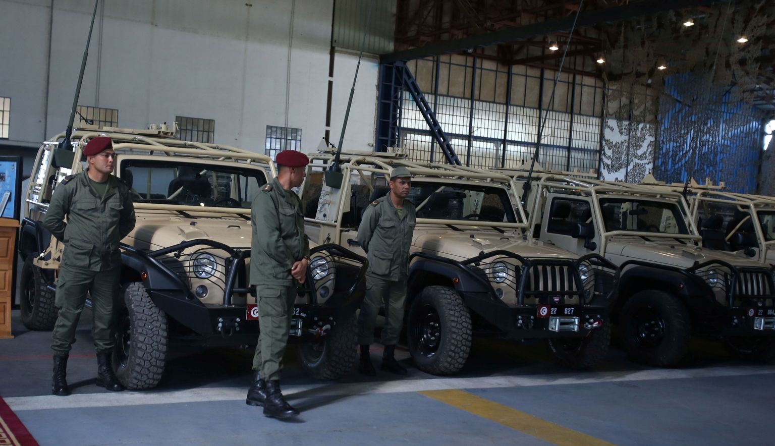Tuneesia julgeolekujõud said Ühendriikidelt äsja uut sõjavarustust.