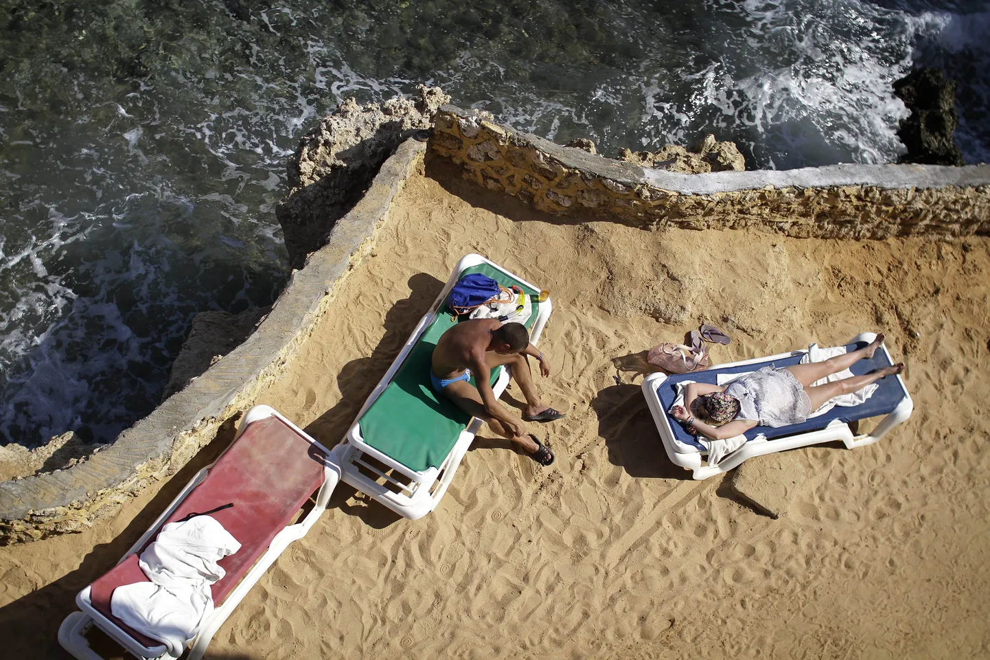 Turistid Egiptuses puhkamas.