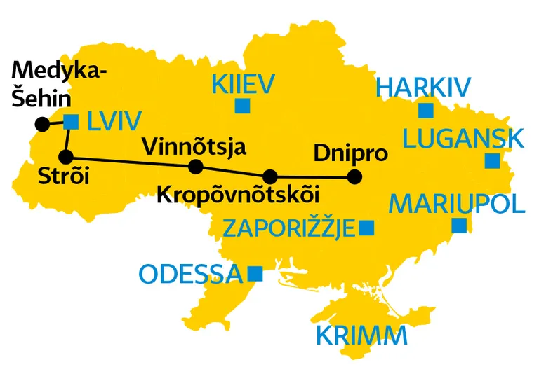 Teekond läbi Ukraina.