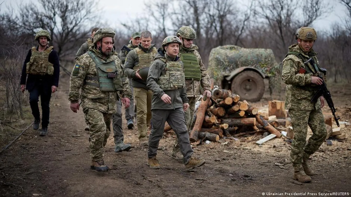 Президент Украины Владимир Зеленский в Донбассе
