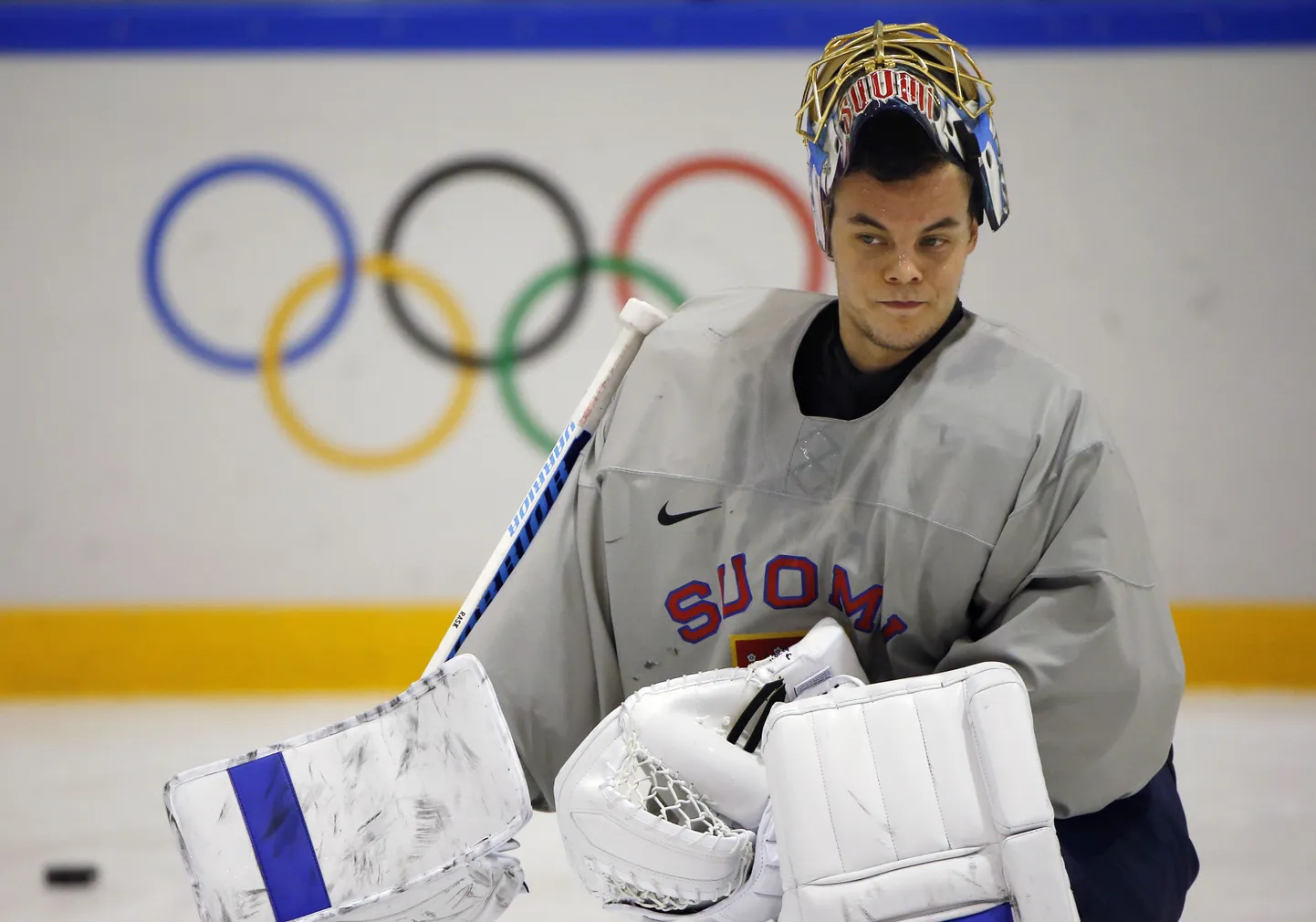 Tuukka Rask treeningul.