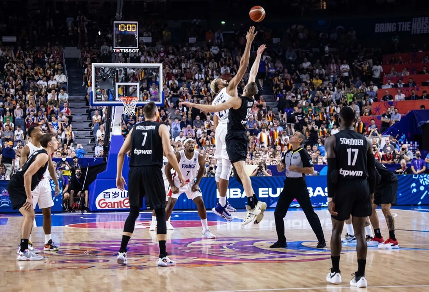 Vācijas un Francijas basketbolisti