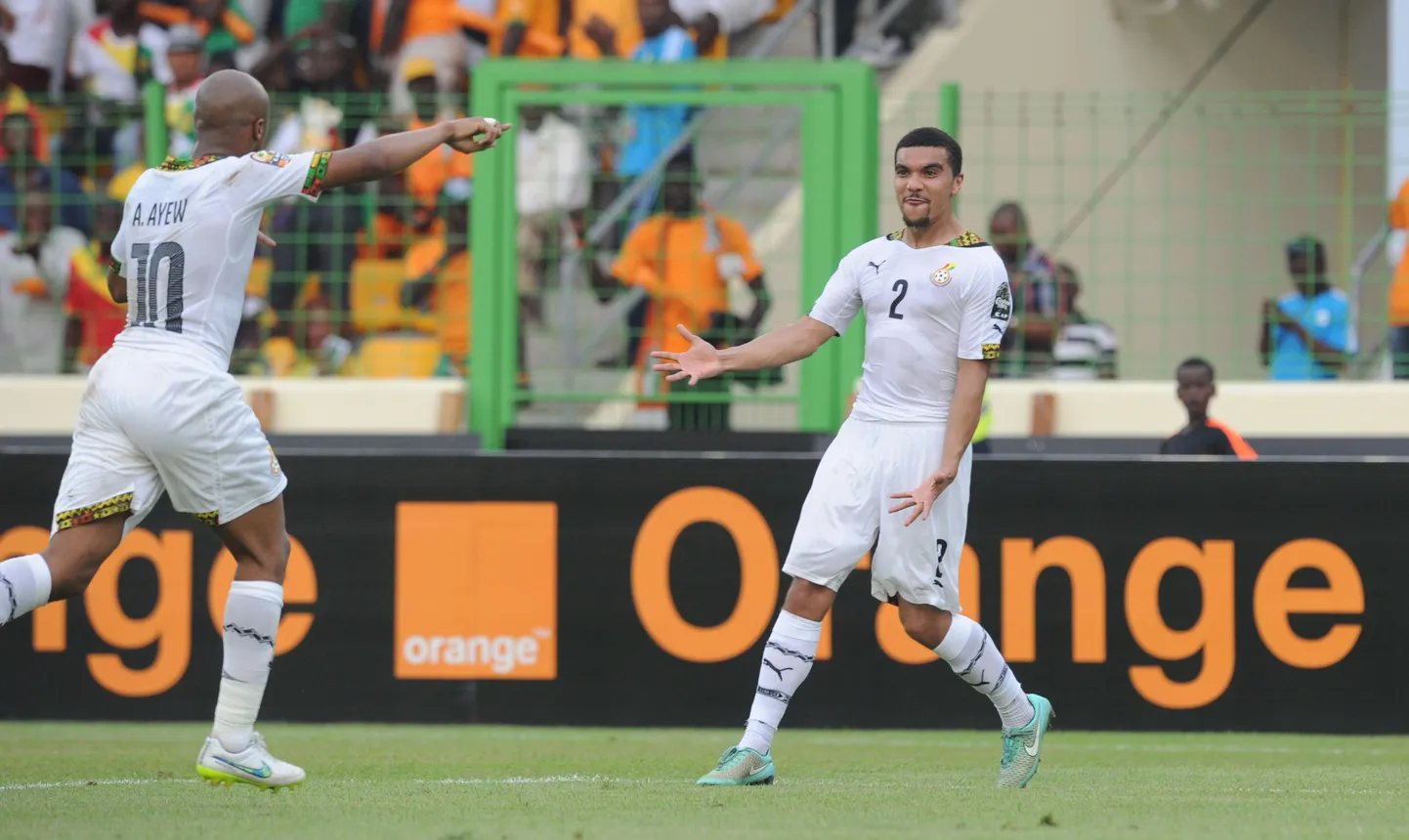 Ghana mängijad.
