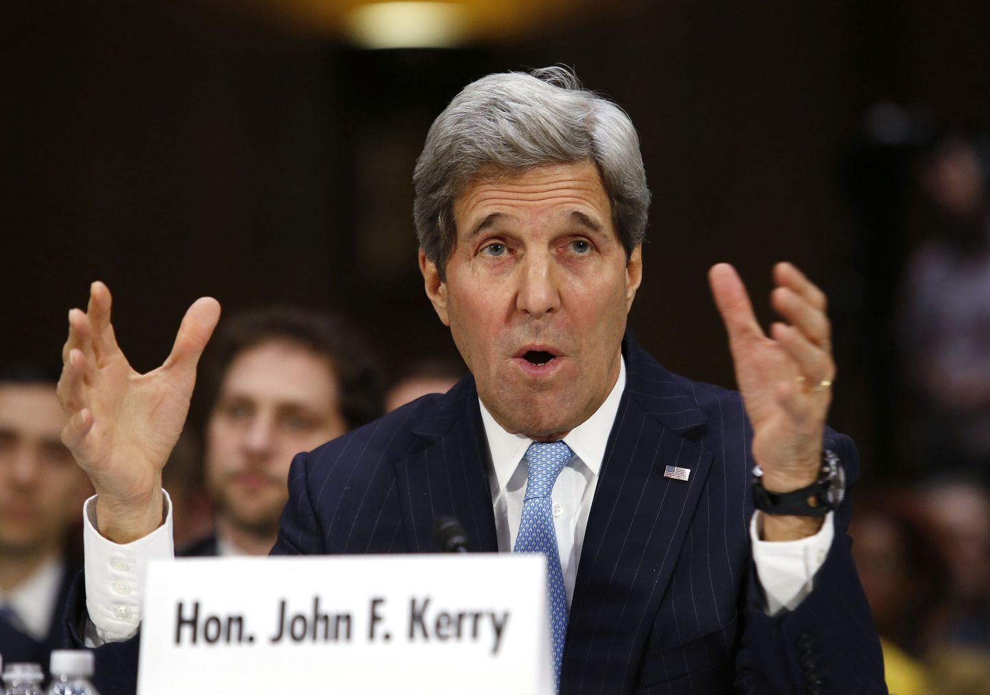 USA riigisekretär John Kerry senati välisasjade komitee ees.