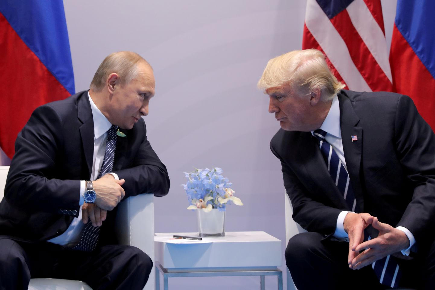 Vene president Vladimir Putin ja tema USA ametivend Donald Trump.