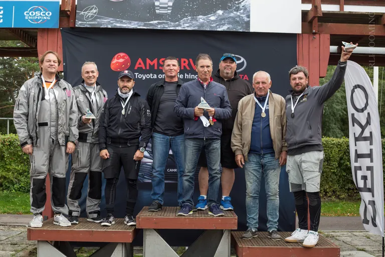 Draakon klassi poodium - Avamerepurjetamise Tallinna Meistrivõistlused lühirajal - 7.-8. septembril 2019 Kalevi Jahtklubis - SEIKO CUP 2019