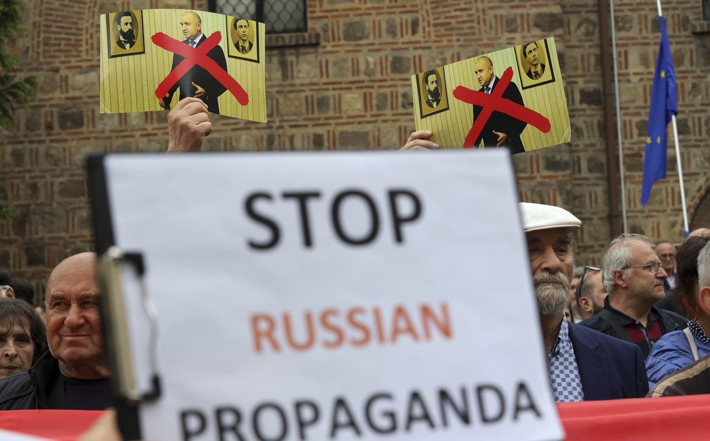 Protests pret Krievijas ietekmi. Ilustratīvs attēls.