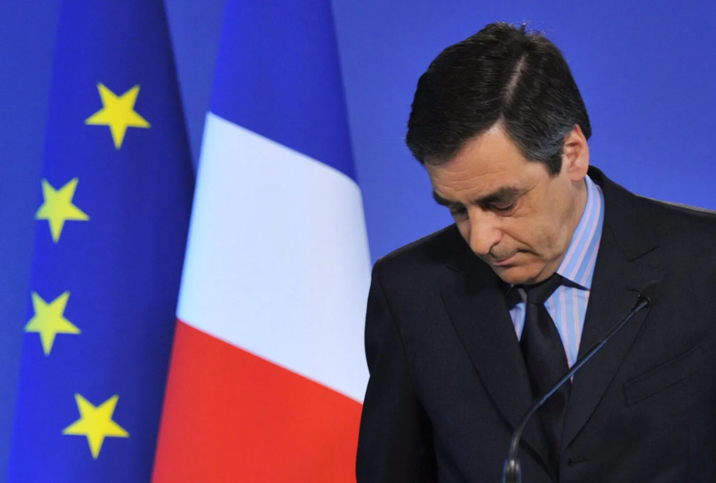 Prantsusmaa peaminister François Fillon tunnistas kaotust valimistel.