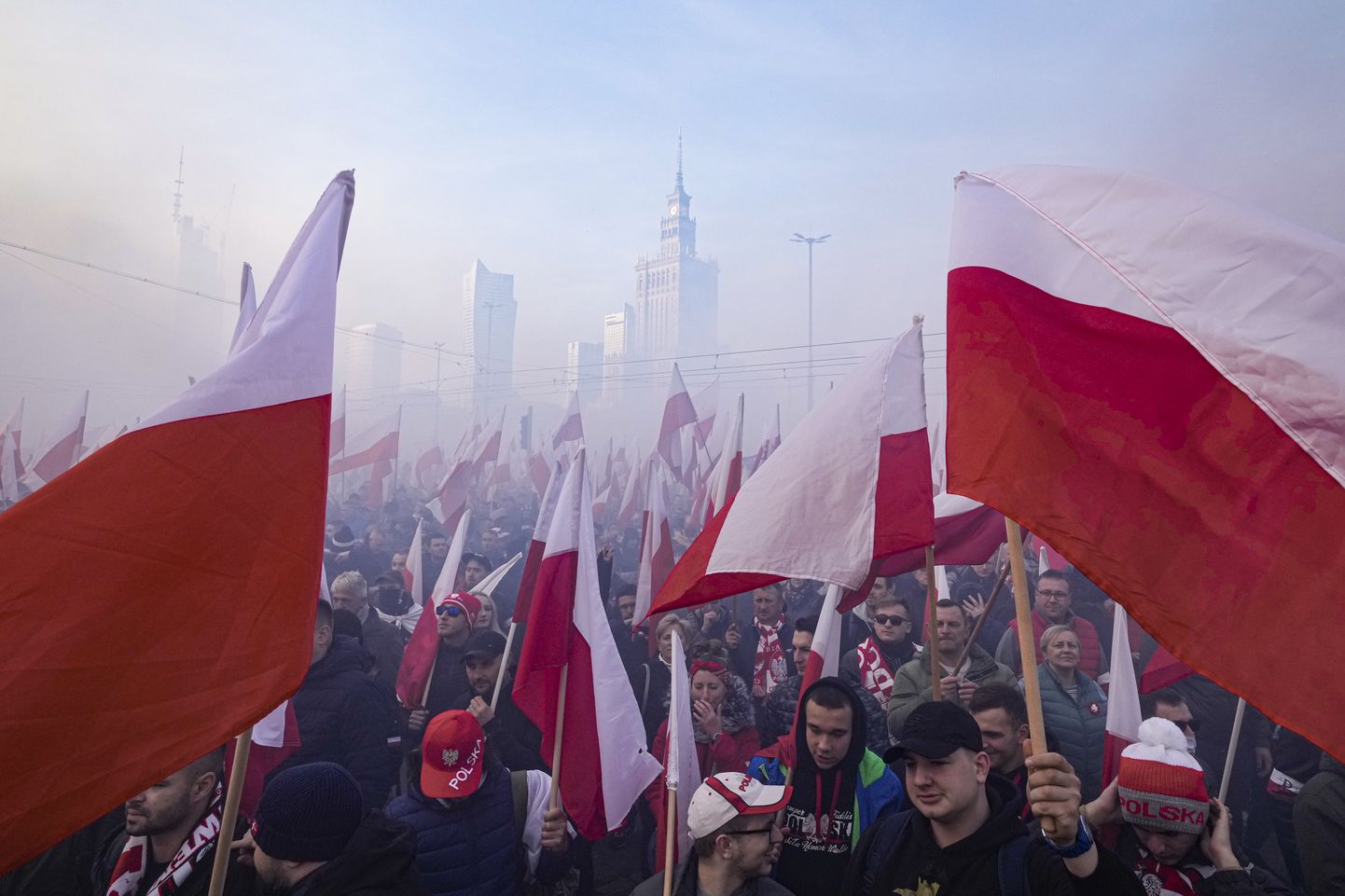 Poolakad 11. novembril 2021 Varssavis iseseisvuspäeva tähistamas.