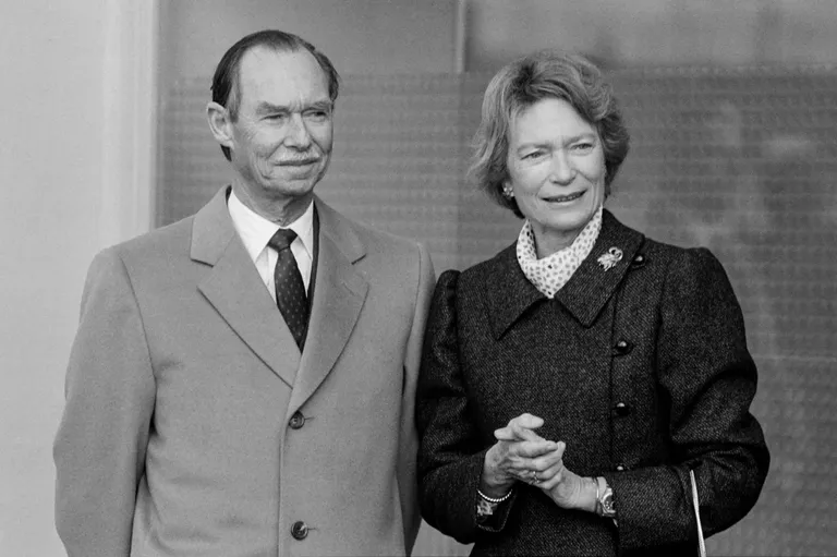 Luksemburgas lielhercogs Žans ar sievu 1985.gadā