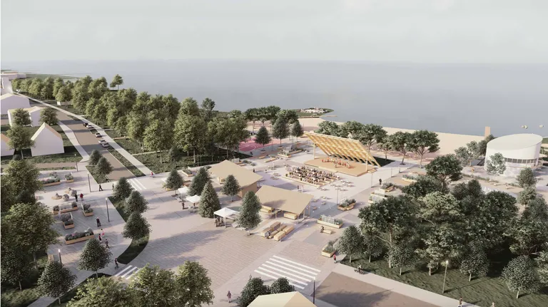 Mustvee linnulennult. Pilt ideekavandist «Mustvee peenrad».