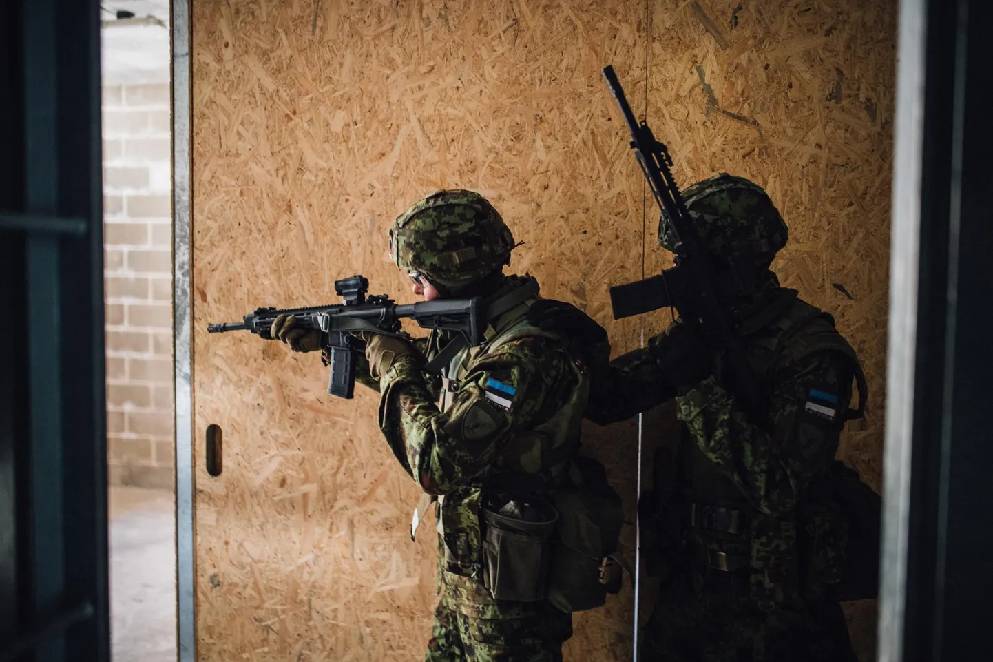 Foto Kevadtormilt, kus osalesid tuhanded Eesti reserv- ja tegevväelased, kaitseliitlased, ajateenijad, liitlasriikide sõdurid.